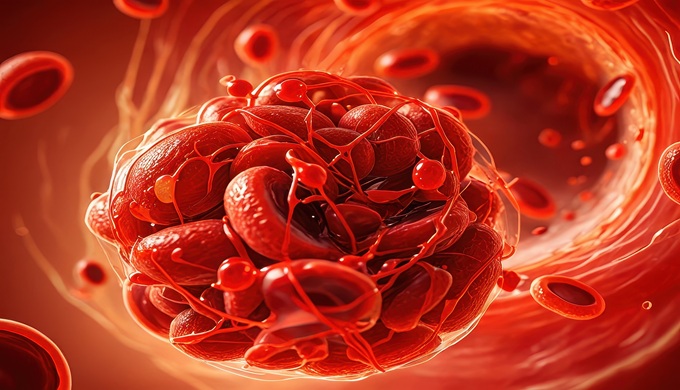Thrombosis traveling through the bloodstream